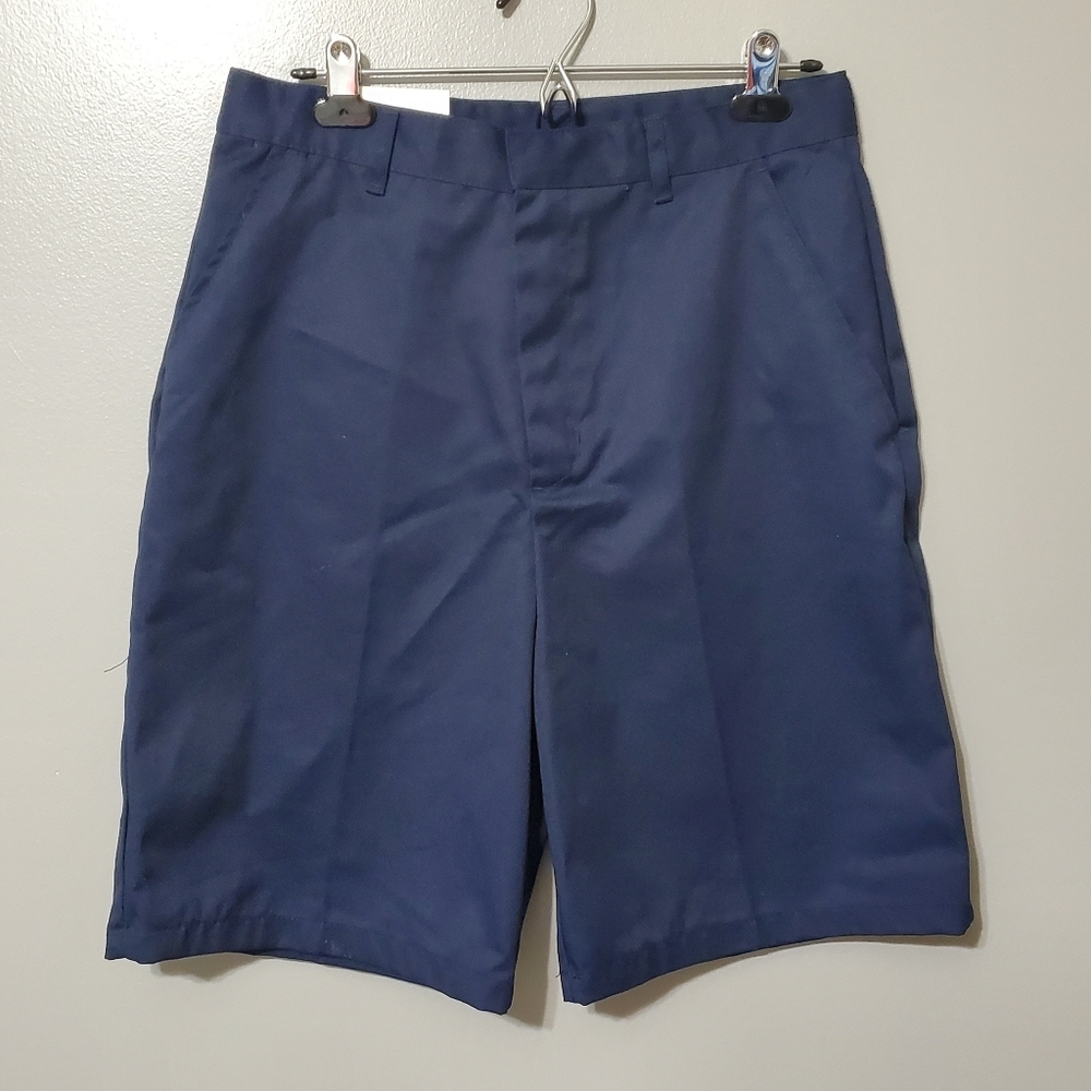 NWT Authentic Galaxy Navy Uniform Shorts Adjustable Waist Boys Size 16H